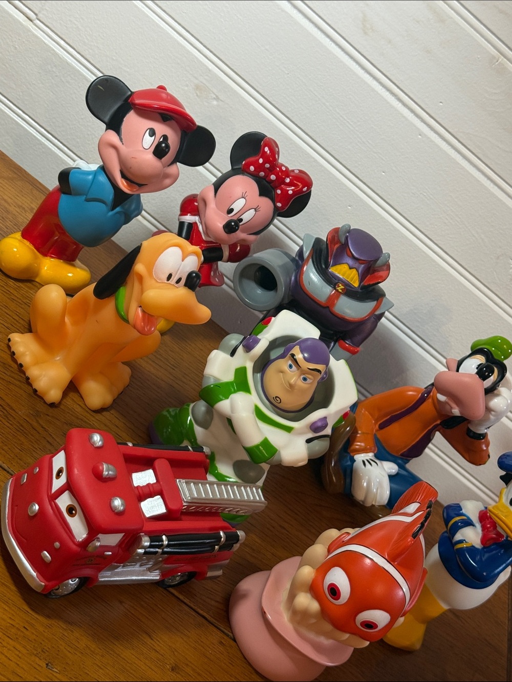VINTAGE Disney rubber or vinyl bath toy figures